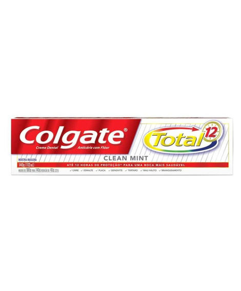 imagem do produto Creme dental colgate total 12 clean mint 140g - COLGATE-PALMOLIVE
