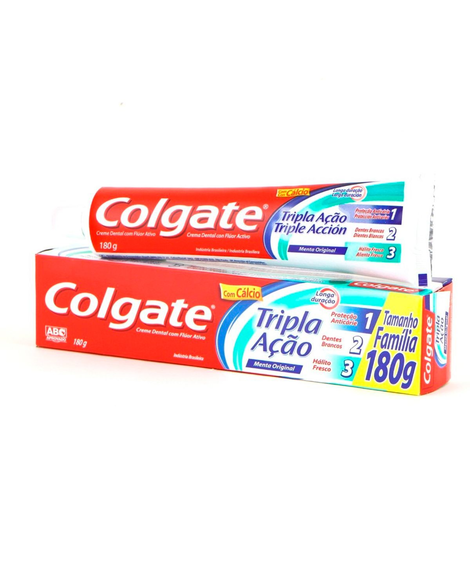 imagem do produto Creme Dental Colgate Tripla Ao 180g Menta Original - COLGATE-PALMOLIVE