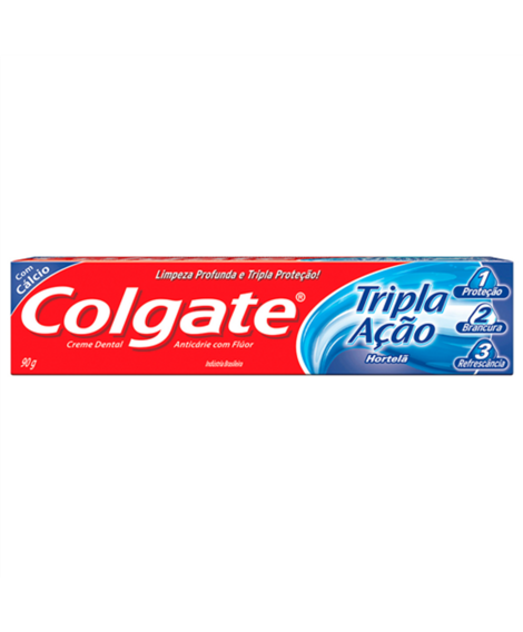 imagem do produto Creme dental colgate tripla acao hortela 90g - COLGATE-PALMOLIVE