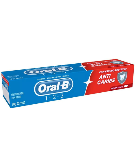 imagem do produto Creme dental oral b 123 menta suave 70g - PROCTER E GAMBLE