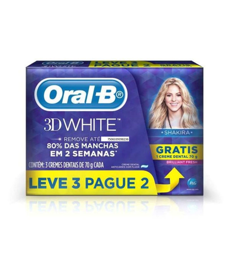 imagem do produto Creme dental oral b 3d white brilliant fresh 70g leve 3 pag2 - PROCTER E GAMBLE