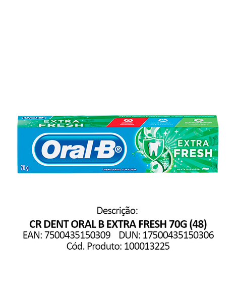 imagem do produto Creme dental oral b extra fresh 70g - PROCTER E GAMBLE