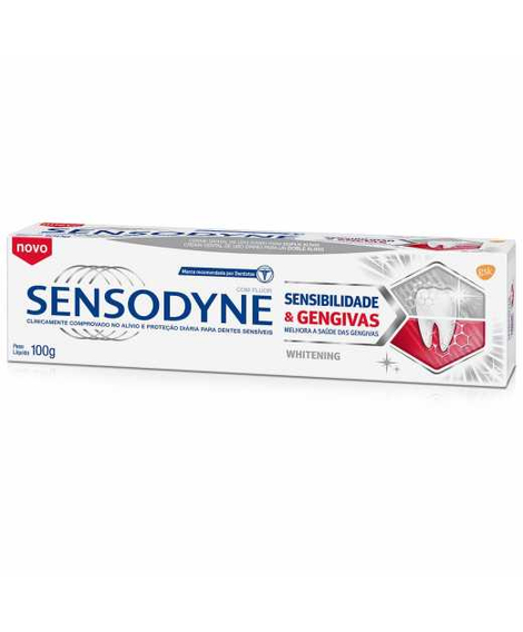 imagem do produto Creme dental sensodyne 100g sensi&gengivas whitening - HALEON
