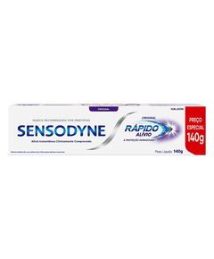 imagem de Creme dental sensodyne rápido alivio e prot. duradora 140g - HALEON
