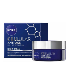imagem de Creme facial antissinais nivea cellular filler noturno 51g - NIVEA