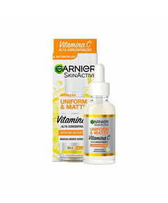 imagem de Creme facial garnier serum booster 30ml uniform & matte - GARNIER