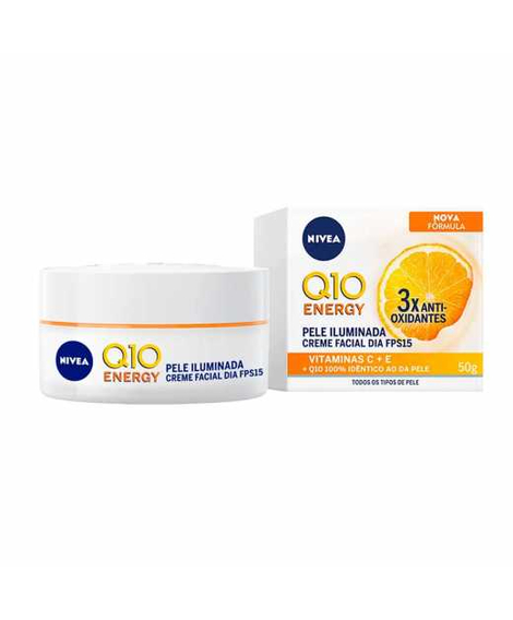 imagem do produto Creme facial nivea q10 energy dia fps15 50g - NIVEA