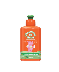 imagem de Creme para pentear cheirinho de bebe cabelos lisos 300ml - KANITZ