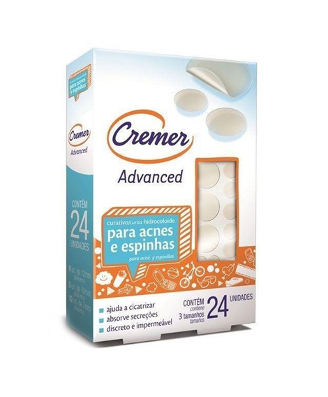 imagem do produto Curativo advanced acne e espinhas 24 unidades - CREMER
