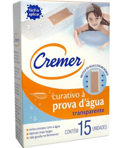 imagem de Curativo cremer a prova d`agua transparente 15 unidades - CREMER