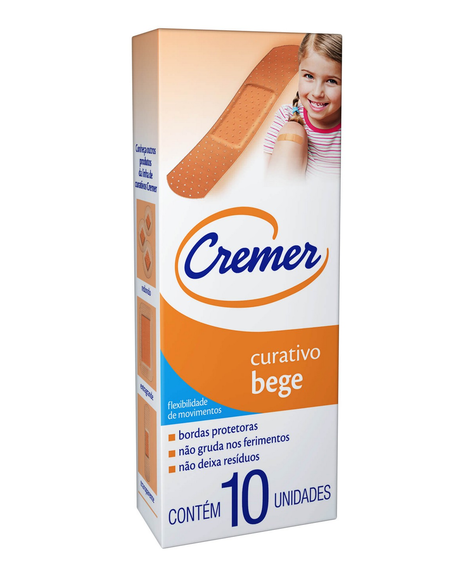 imagem do produto Curativo cremer bege 10 unidades - CREMER