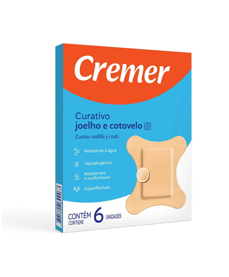 imagem do produto Curativo cremer joelho/cotovelo 6 unidades - CREMER