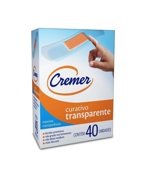 imagem do produto Curativo cremer transparente 40 unidades - CREMER