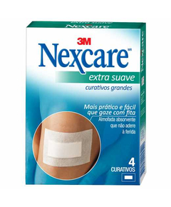 imagem de Curativo nexcare grande extra suave 4 unidades - 3M