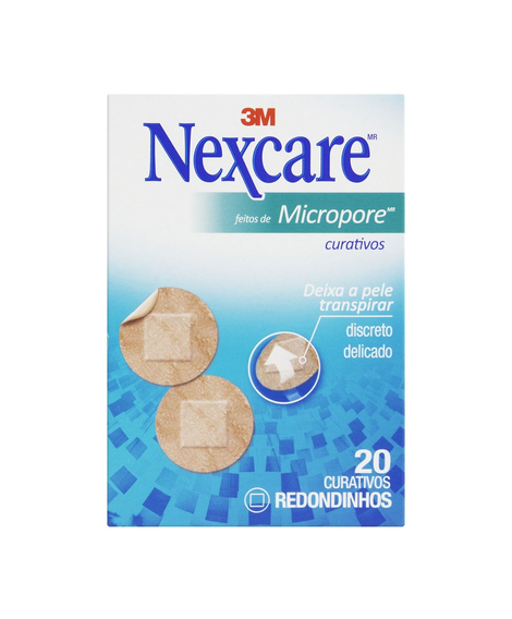 imagem do produto Curativo nexcare micropore redondo 20 unidades - 3M