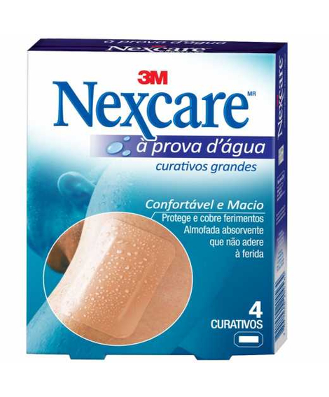 imagem do produto Curativo nexcare prova d`agua grande 4 unidades - 3M