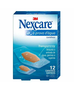 imagem de Curativo nexcare prova d`agua transparente 12 unidades - 3M