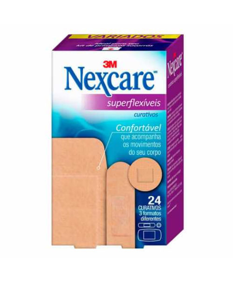 imagem do produto Curativo nexcare superflexiveis variados 24 unidades - 3M