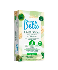 imagem de Depil bella folhas corpo chá verde e aveia 16 unidades - BIOCLEAN