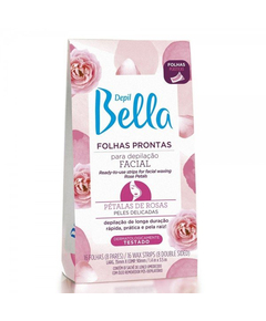 imagem de Depil bella folhas facial petalas rosas 16 uniddes - BIOCLEAN