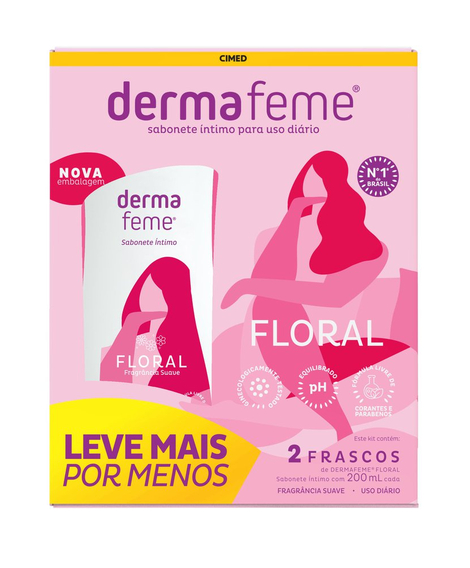imagem do produto Dermafeme kit floral 2 unidades - CIMED