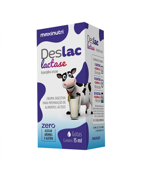 imagem do produto Deslac lactase gotas 15ml - MAXINUTRI