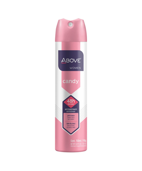 imagem do produto Desodorante aerosol above candy 48hr 150ml - BASTON