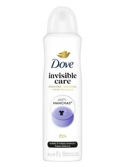 imagem do produto Desodorante dove aerosol feminino invisible dry 150ml - UNILEVER