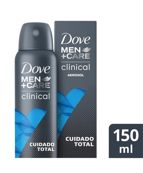 imagem do produto Desodorante dove aerosol men+care clinical cuidado total 150 - UNILEVER