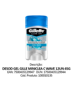 imagem de Desodorante gillette clear gel cool wave 45g - PROCTER E GAMBLE