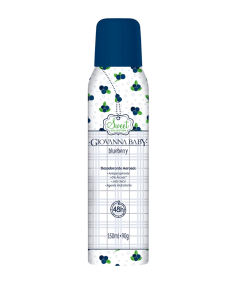 imagem do produto Desodorante giovanna baby aerosol blueberry 150ml - GIOVANNA BABY