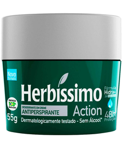 imagem de Desodorante herbissimo creme action 55g - HERBISSIMO