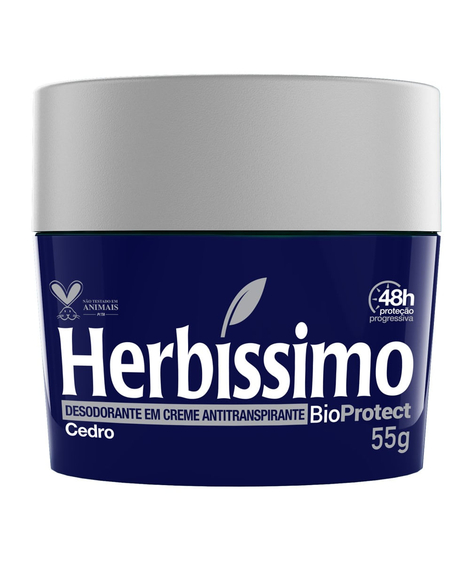 imagem do produto Desodorante herbissimo creme bio cedro 55g - HERBISSIMO
