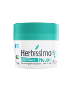 imagem de Desodorante herbissimo creme neutro sem perfume 55g - HERBISSIMO