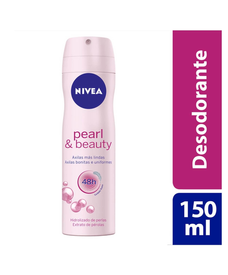imagem do produto Desodorante nivea aerosol feminino pearl&beauty 150ml - BEIERSDORF