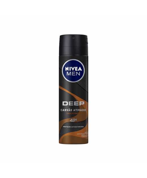 imagem do produto Desodorante nivea aerosol men deep amadeirado 150ml - NIVEA