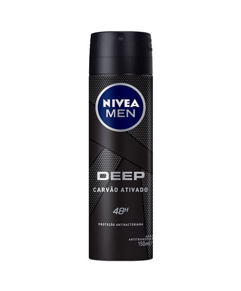 imagem do produto Desodorante Nivea Aerosol Men Deep Carvao Ativado 150ml - BEIERSDORF
