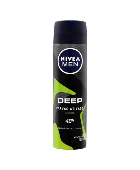 imagem do produto Desodorante nivea aerosol men deep citrus 150ml - BEIERSDORF