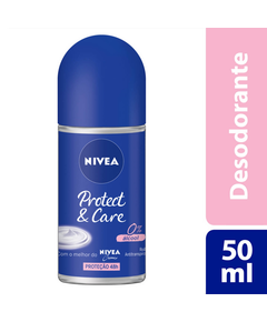 imagem de Desodorante nivea roll on feminino protect&care 50ml - NIVEA