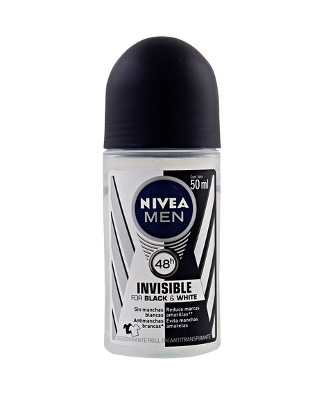 imagem do produto Desodorante Nivea Roll On Men Black&white Invisible 50ml - BEIERSDORF