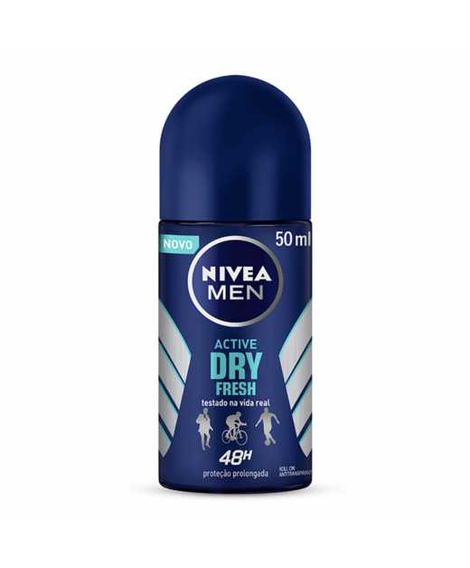 imagem do produto Desodorante nivea roll on men dry fresh 50ml - BEIERSDORF