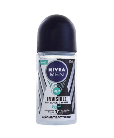 imagem do produto Desodorante Nivea Roll On Men Invisible Fresh 50ml - BEIERSDORF