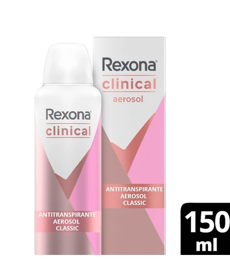imagem do produto Desodorante rexona aerosol clinical classic 150ml - UNILEVER