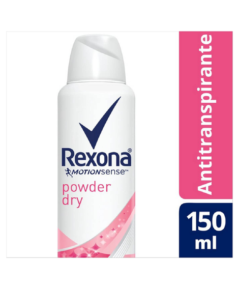 imagem do produto Desodorante rexona aerosol feminino powder dry 150ml - UNILEVER