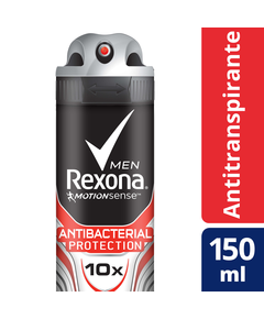 imagem de Desodorante rexona aerosol men antibacterial protection 150m - UNILEVER