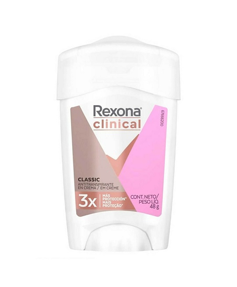 imagem do produto Desodorante Rexona Clinical Feminino Creme 48g - UNILEVER