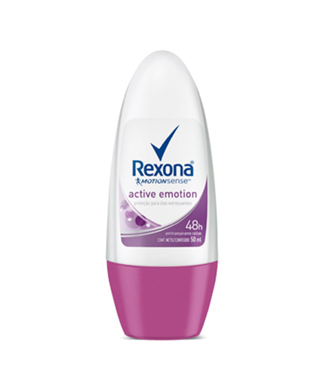 imagem do produto Desodorante Rexona Roll On Feminino Active Emotion 50ml - UNILEVER