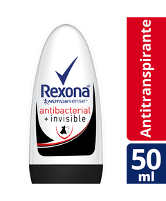 imagem de Desodorante rexona roll on feminino antibac invisible 50ml - UNILEVER
