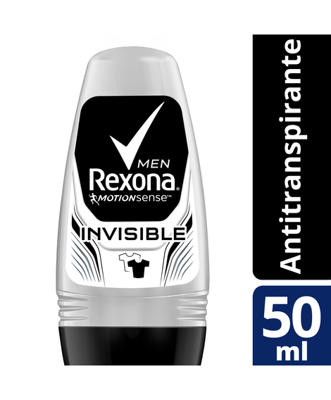 imagem do produto Desodorante Rexona Roll On Men Invisible 50ml - UNILEVER