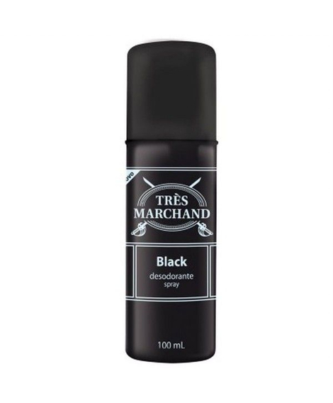 imagem do produto Desodorante tres marchand spray black 100ml - COTY